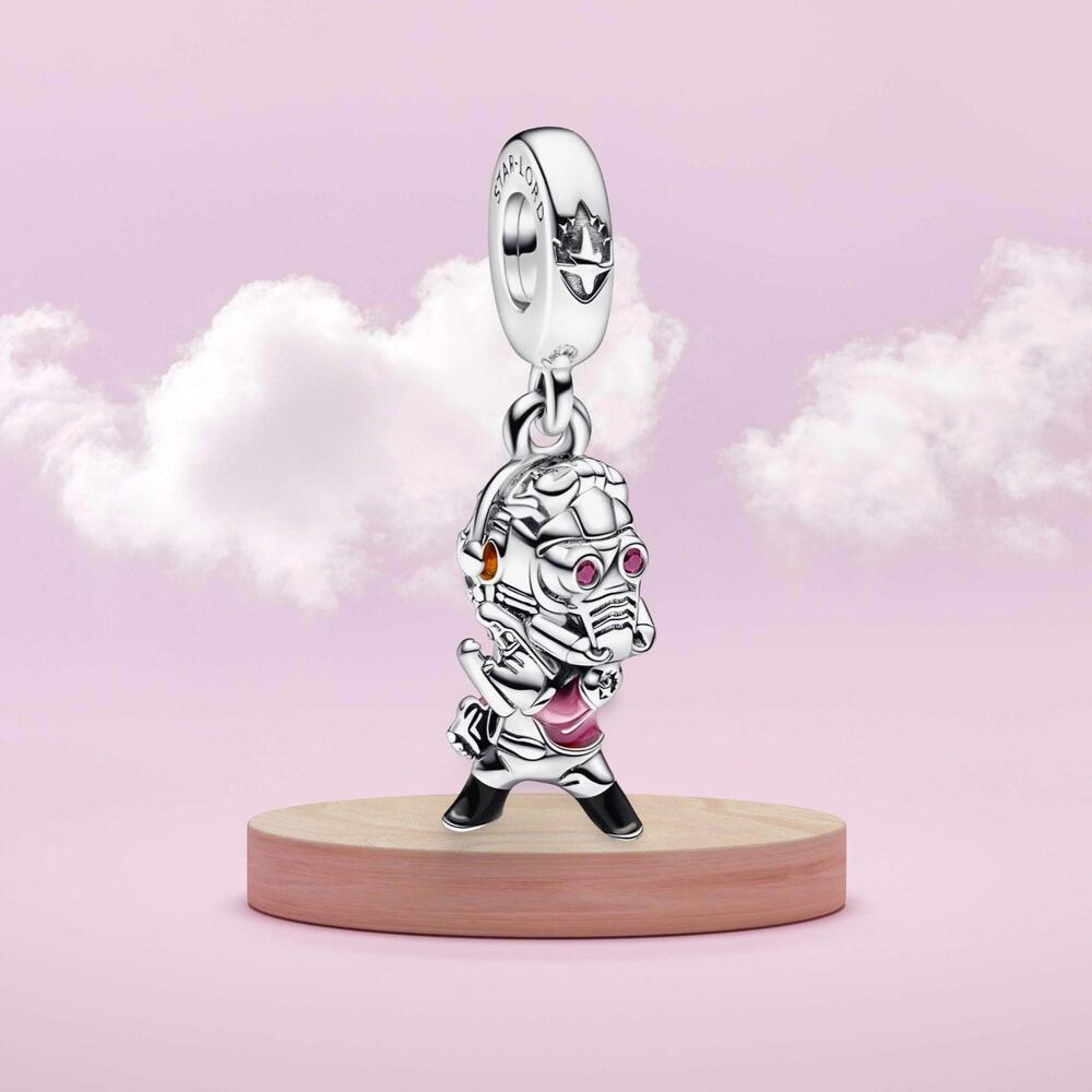 Starlord Charm Pandora Style Bracelet Silver Guardians of Galaxy